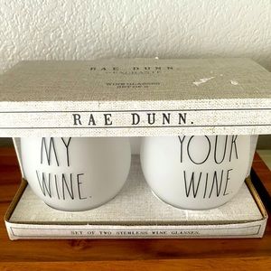 My wine & your wine- cups - Rae Dunn